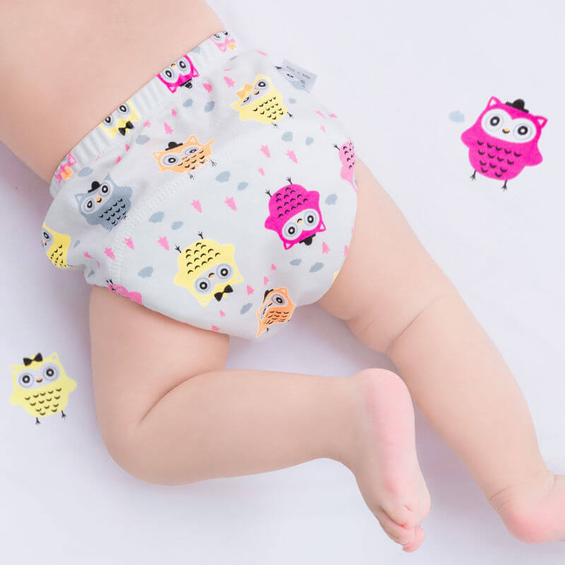 Training Underwear or Diapers, Leak-Proof Cotton, Washable Baby