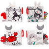 Black and White Tail Cloth Book / 2 pcs
