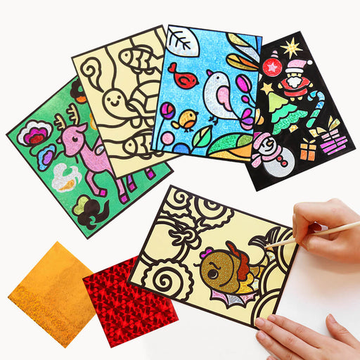 MUKAYIMO DIY to Make Colorful Magic Laser Stickers Stickers