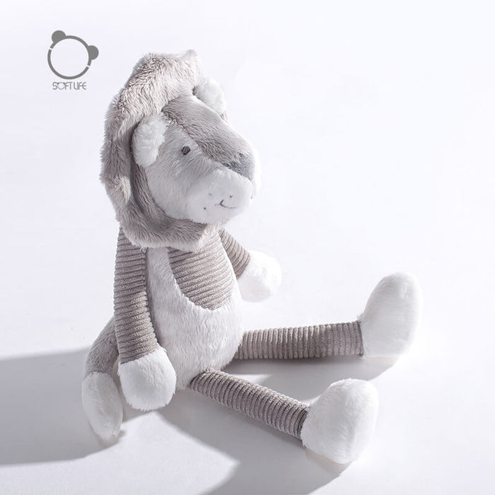 MUKAYIMO Gray Lion Plush Comfort Toy