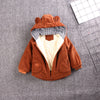 Plus Fleece Outer Baby Girl Quilted Jacket Cotton Clothes