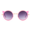 Retro cartoon cat sunglasses fashion round children sunglasses