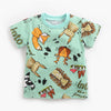 Cartoon Short-sleeved T-shirt Shorts Korean Children's Clothing