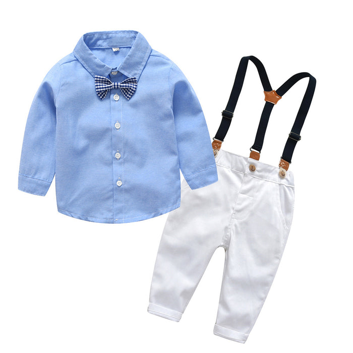 Children's Bow Tie Gentleman Suit Outing Clothes