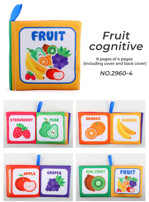 A Variety of Cognitive Baby Cloth Books / 6 pcs