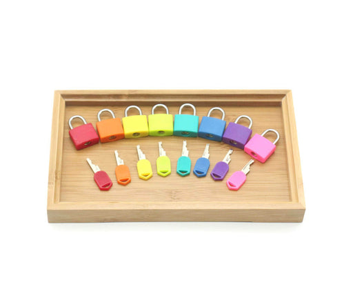 Montessori-8-Color Learning Unlocking Toy