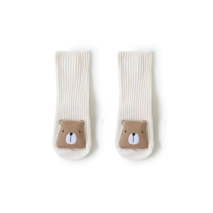 MUKAYIMO Embroidered Doll Baby Socks Non-slip Dispensing Floor Toddler Socks