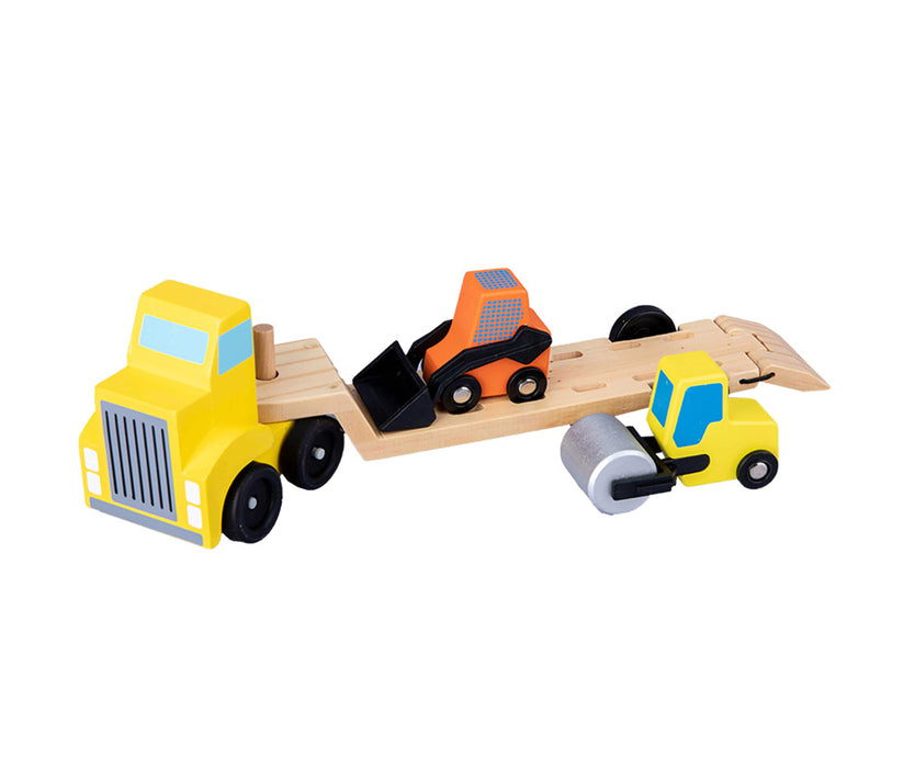 Mukayimotoys Variety of Wooden Deformable Loading Truck Sets