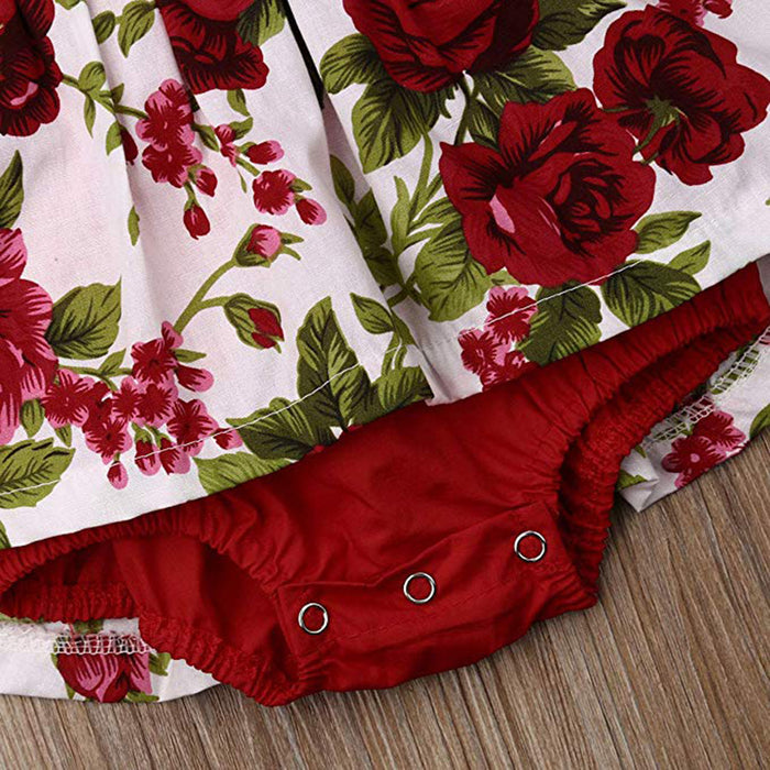 Rose lace baby one-piece ha skirt
