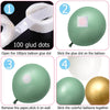 Retro Green Latex Balloon Package Decoration Supplies