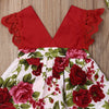 Rose lace baby one-piece ha skirt