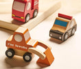 Mayimotoys 12-Piece Set of Wooden Engineering Vehicle/Aircraft Model