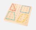 Montessori-Rubber Band Geometric Stringing Nail Board