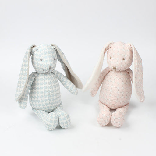 MUKAYIMO Pink Calico Rabbit Plush Comfort Toy
