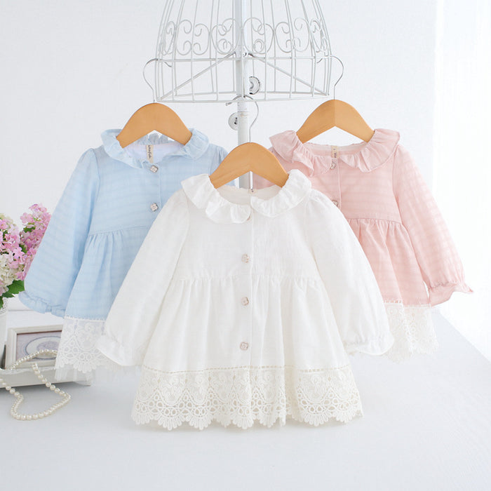 Girls Spring And Autumn Korean Style Cute Cardigan