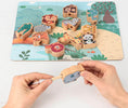 Mukayimotoys Wooden 3D Animal / Traffic Draw Rope Drawstring Puzzle Map Toy