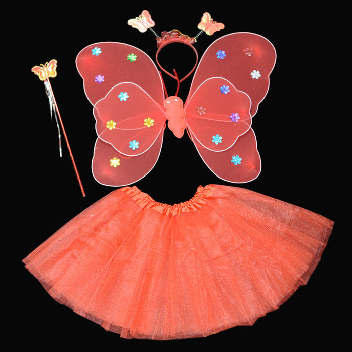 Activity Stage Performance Children's Toys Cos Angel Butterfly Wings Skirt Fairy Stick Suit