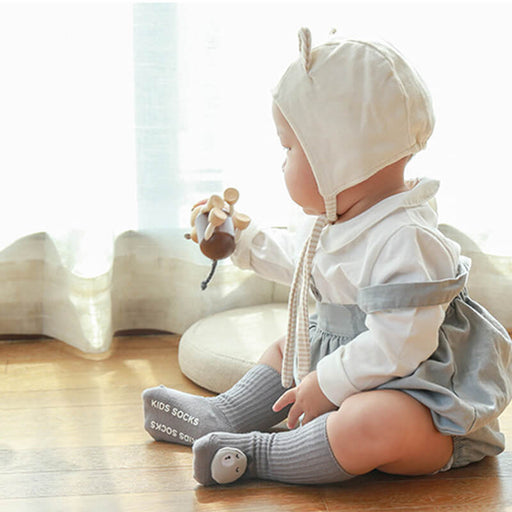 MUKAYIMO Embroidered Doll Baby Socks Non-slip Dispensing Floor Toddler Socks