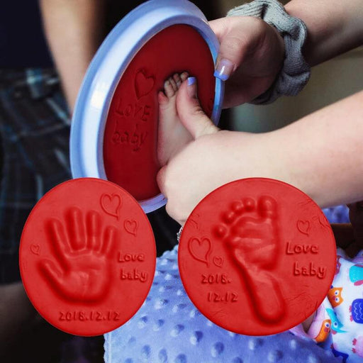MUKAYIMO Baby Hand and Foot Ink Pad Soft Clay Fluffy Material DIY Handprint Footprint Fingerprint