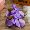 MUKAYIMO Ribbon Spring and Autumn Baby Princess Soft-Soled Toddler Shoes