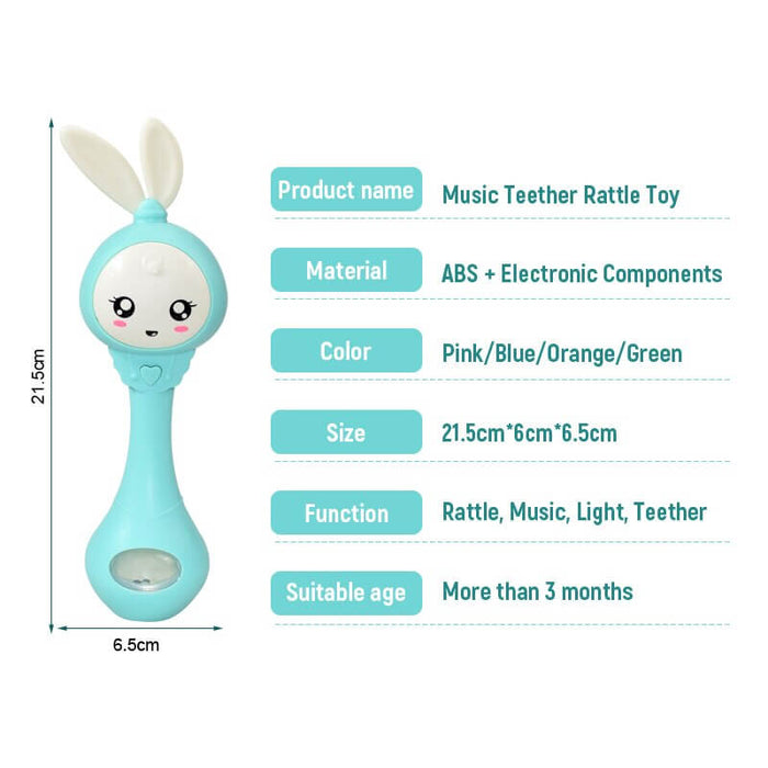 MUKAYIMO Baby Rattle Toy Puzzle 0-1 Year Old Baby Teether