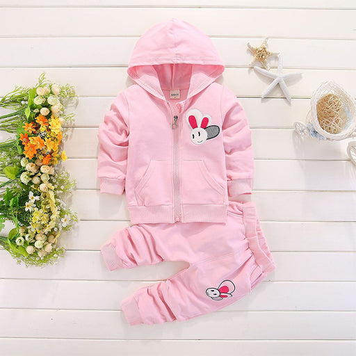 Girls Spring And Autumn New Long Sleeved Two Piece Suit