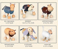 Mukaimo 6 PCS-1 Wooden Creative Animal Dolls