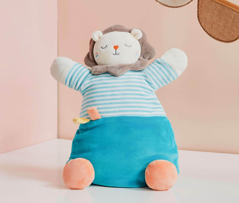 Mukaimo Lion Baby Soothing Hand Puppet