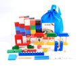 Mukayimotoys 360 pcs+16 organs+1 coder+2 storage bags+instructions Dominoes (Extra Organization Components)