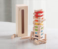 Mukayimotoys 54 Pieces of Wooden Building Blocks Stacked High
