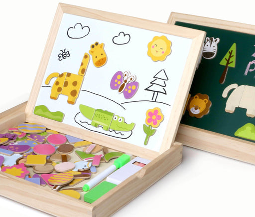 Mukayimotoys Drawing Board Magnetic Forest Puzzle