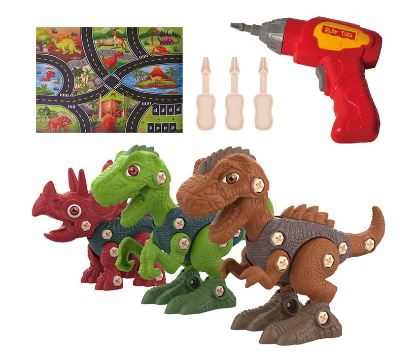 Mukayimotoys Electric/3 pcs DIY Disassembly and Assembly Dinosaurs 3 in 1