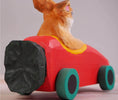 Mukayimotoys Handmade Solid Wood Carved Animal Scooter