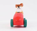 Mukayimotoys Mouse Car Handmade Solid Wood Carved Animal Scooter