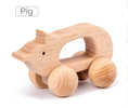 Mukayimotoys Pig Chewable Animal Trolley